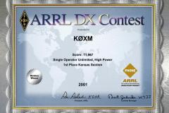 K0XM-2001-ARRL-DX-Phone
